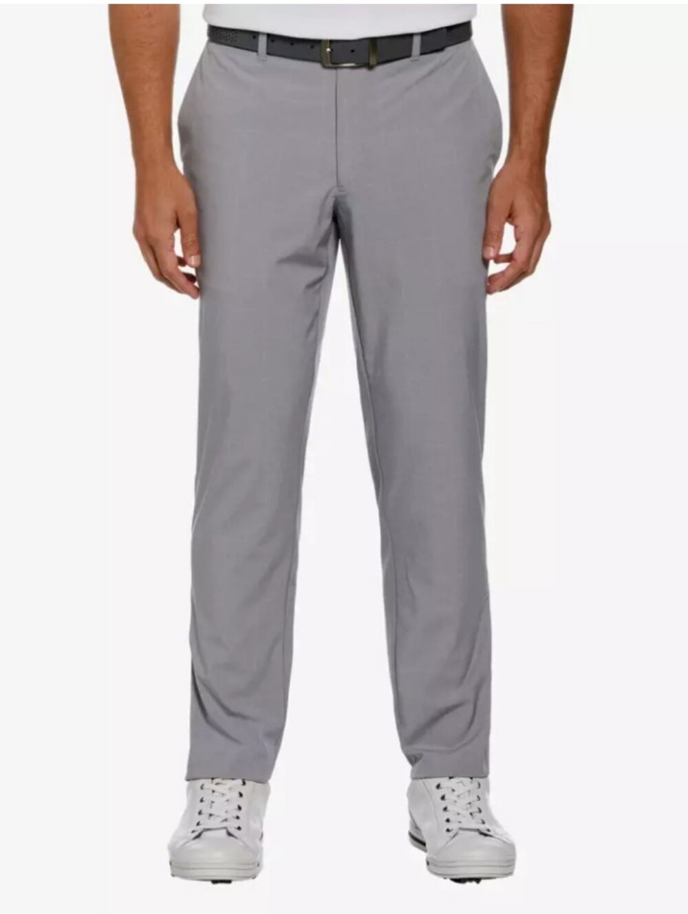 New Pga Tour Flat Front Windowpane Plaid Golf Pants 44x32